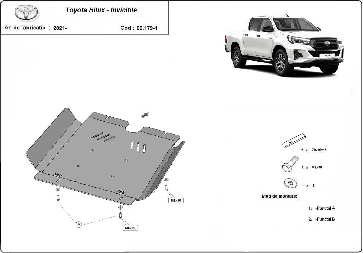 Protección de Caja de Cambios Toyota Hilux Invincible (2021-2022)