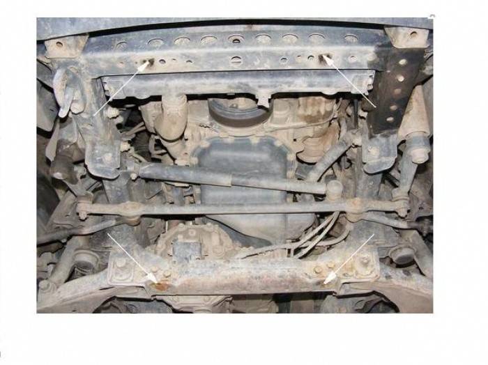 Cubre cárter metálico Toyota Hilux (2000-2004) a medida