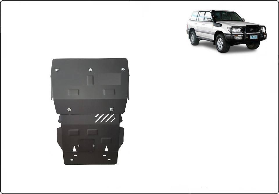 Cubre cárter metálico Toyota Land Cruiser J100 (1998-2008) a medida