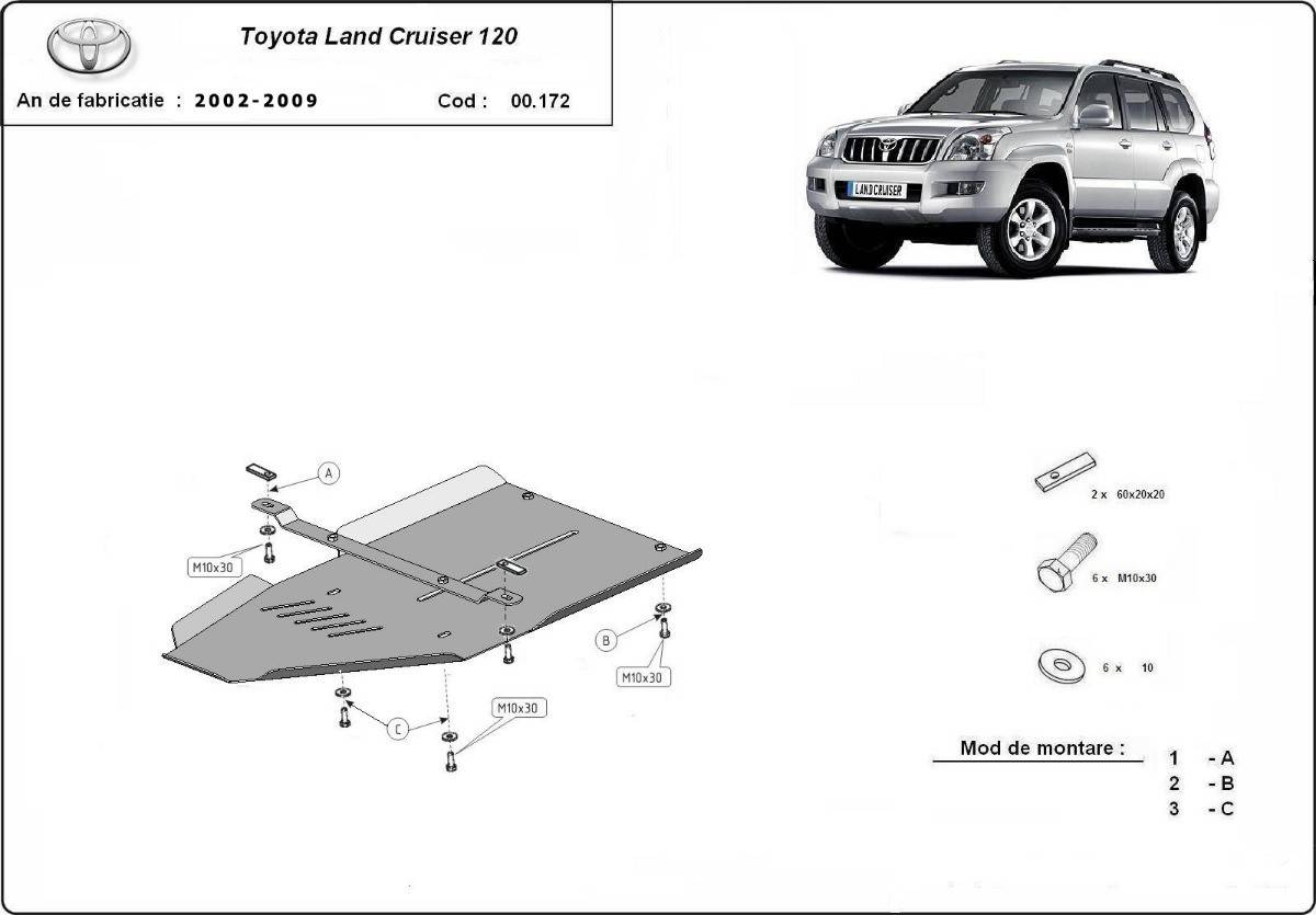Protección de Caja de Cambios Toyota Land Cruiser J120 (2002-2009)