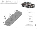 Protección del Depósito de Combustible Volkswagen Amarok - Versiones sin Protecciones de Fábrica (2010-2022)
