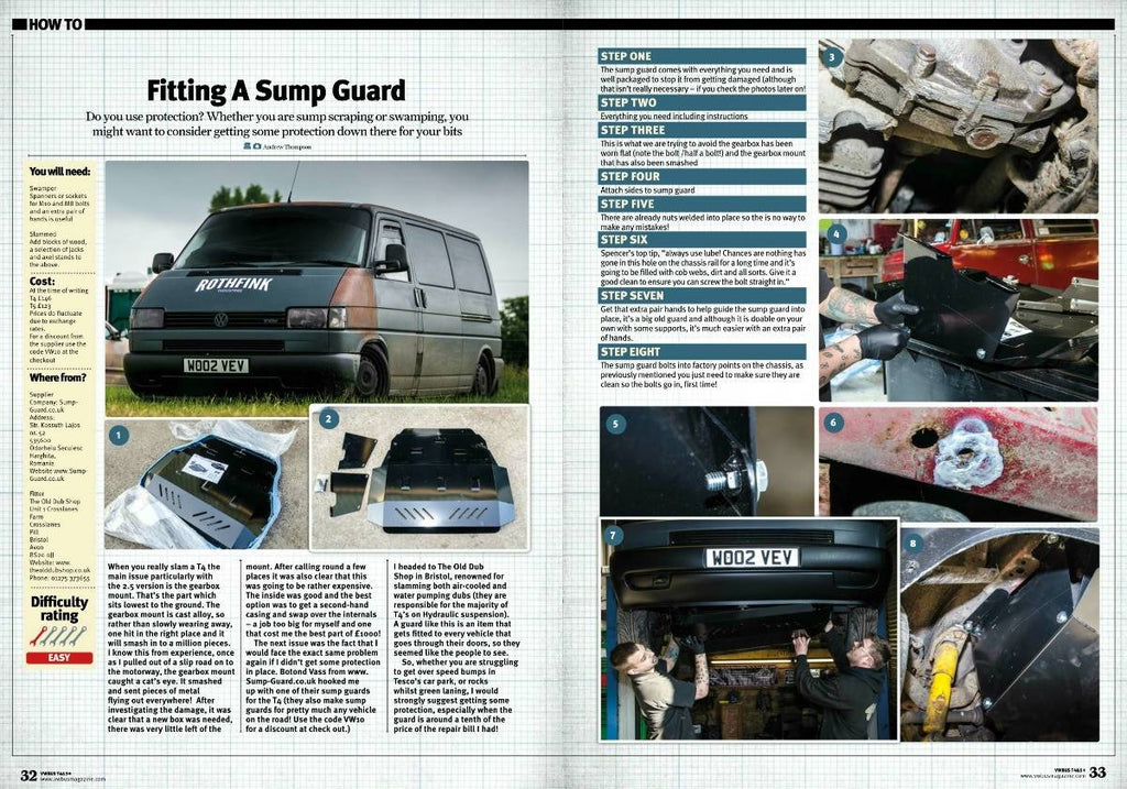 Cubre cárter metálico Volkswagen Transporter T4 (1990-2003) a medida