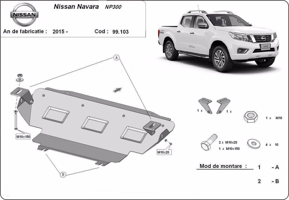 Protección de Radiador Nissan Navara NP300 (2015-2022)