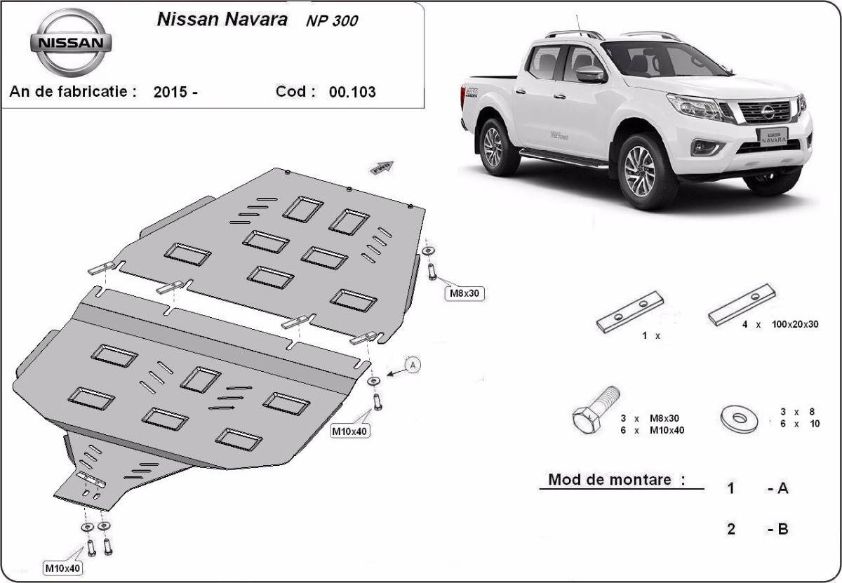 Protección de Caja de Cambios Nissan Navara NP300 (2015-2022)