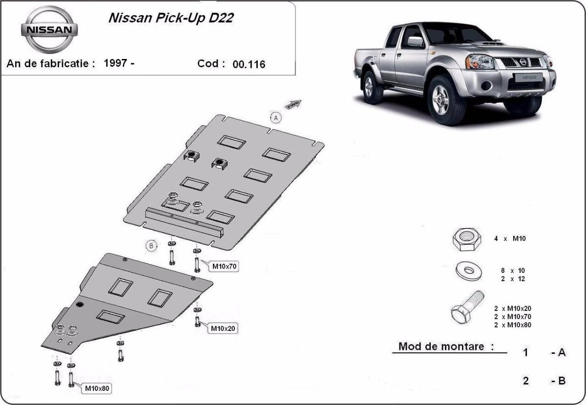 Protección de Caja de Cambios Nissan Pick Up (1997-2017)