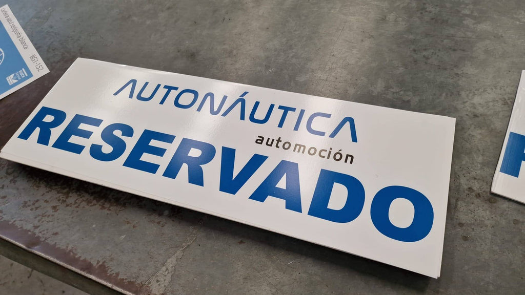 Cartel personalizado PVC 3mm - 60x20 cms