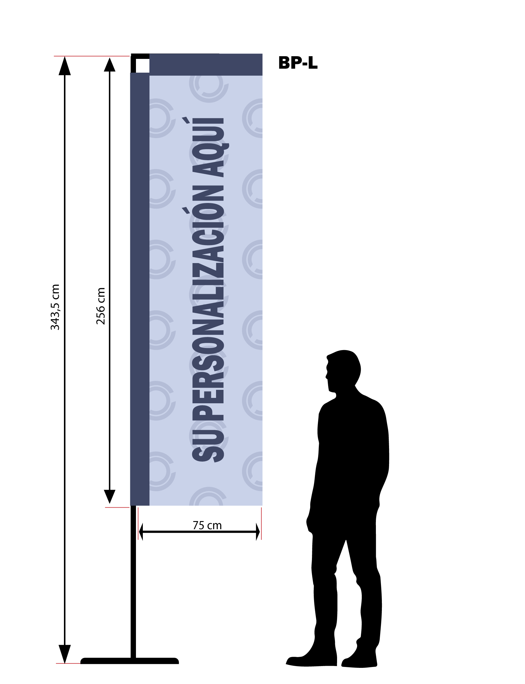 Conjunto mastil + bandera modelo