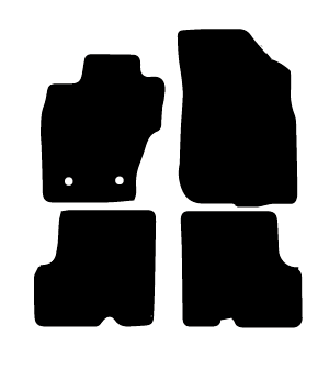 Alfombrillas de moqueta Dacia Duster (2014-2018) a medida - Ellegance