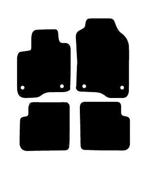 Alfombrillas de moqueta Fiat Panda (2016-actualidad) a medida - Standard