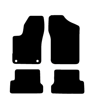 Alfombrillas de moqueta Fiat Seicento (1998-2011) a medida - Standard