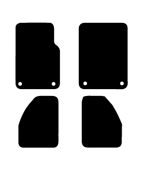 Alfombrillas de moqueta Jeep Wrangler JK (2007-2018) Solo 3 Puertas a medida - Limited