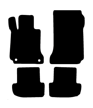 Alfombrillas de moqueta Mercedes A207 Clase E Cabrio (2010-2017) a medida - Standard