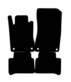 Alfombrillas de moqueta Mercedes C219 CLS (2004-2010) a medida - Standard