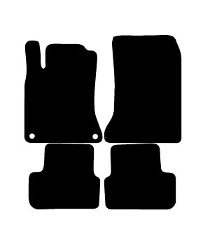 Alfombrillas de moqueta Mercedes C117 CLA Coupe (2013-2019) a medida - Standard