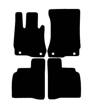 Alfombrillas de moqueta Mercedes W221 Clase S largo (2005-2013) a medida - Limited