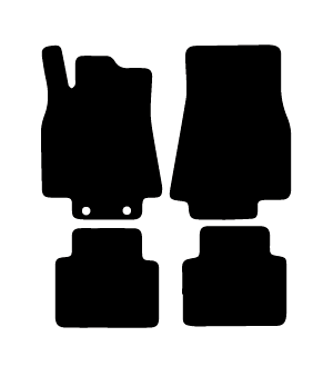 Alfombrillas de moqueta Mercedes W245 T245 Clase B (2005-2011) a medida - Standard