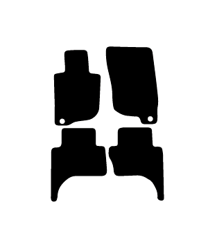 Alfombrillas de moqueta Mitsubishi L-200 (2016-actualidad) a medida - Standard