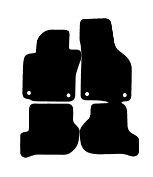 Alfombrillas de moqueta Skoda Octavia MK2 (2004-2013) a medida - Limited