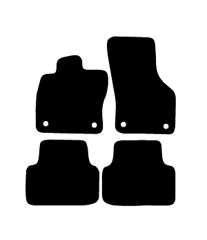 Alfombrillas de moqueta Skoda Octavia MK3 (2013-2019) a medida - Limited