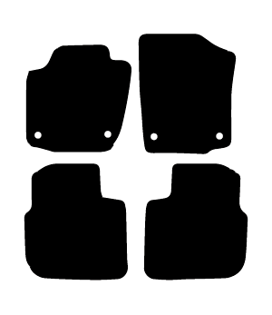 Alfombrillas de moqueta Skoda Rapid sedán Y Spaceback (2012-2019) a medida - Standard
