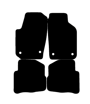 Alfombrillas de moqueta Seat Ibiza 6L (2002-2008) a medida - Standard