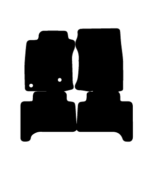 Alfombrillas de moqueta Toyota Land Cruiser J12-120 (2002-2009) a medida - Standard