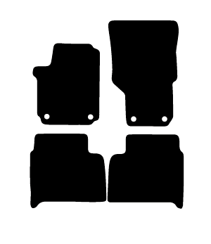 Alfombrillas de moqueta Volkswagen Amarok (2010-2016) a medida - Ellegance