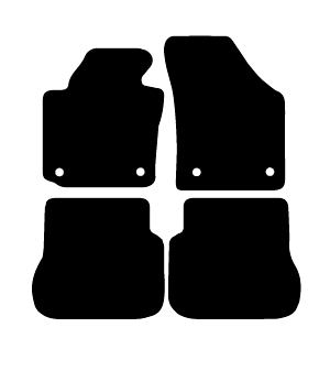 Alfombrillas de moqueta Volkswagen Caddy (2004-2019) a medida - Ellegance