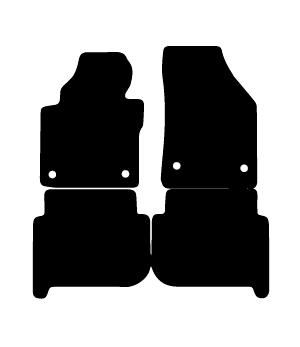 Alfombrillas de moqueta Volkswagen Touran (2003-2015) a medida - Limited