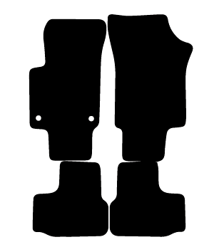 Alfombrillas de moqueta Volkswagen UP (2011-2019) a medida - Standard