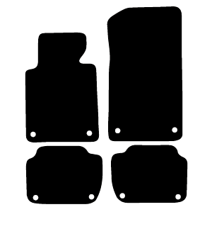 Alfombrillas de moqueta BMW E46 Serie 3 sedán (1998-2005) a medida - Standard
