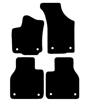 Alfombrillas de moqueta Volkswagen Phaeton (2002-2008) a medida - Standard