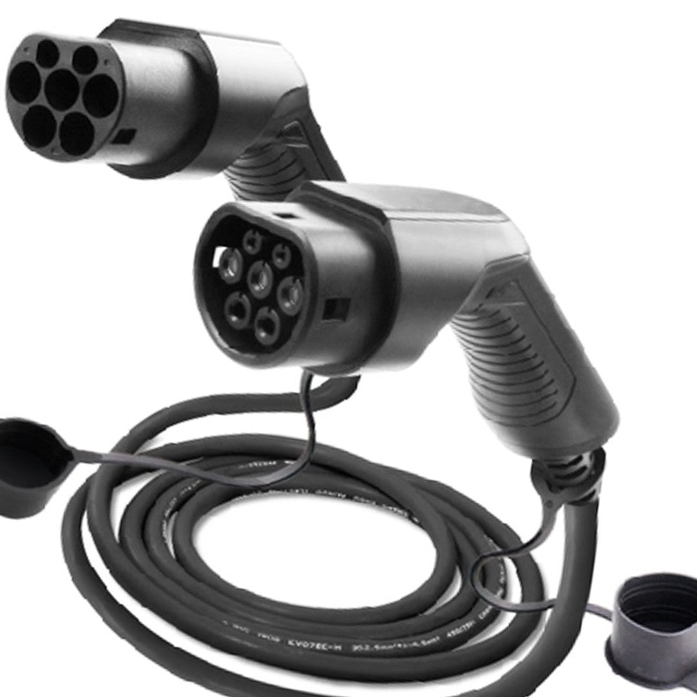 Cable de carga Tipo 2 para coche eléctrico Speed Sound 5 m · 16 A o 32 A EV-230 · Monofásico 16 A