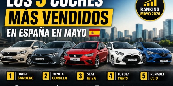 Los 5 coches más vendidos en España en mayo